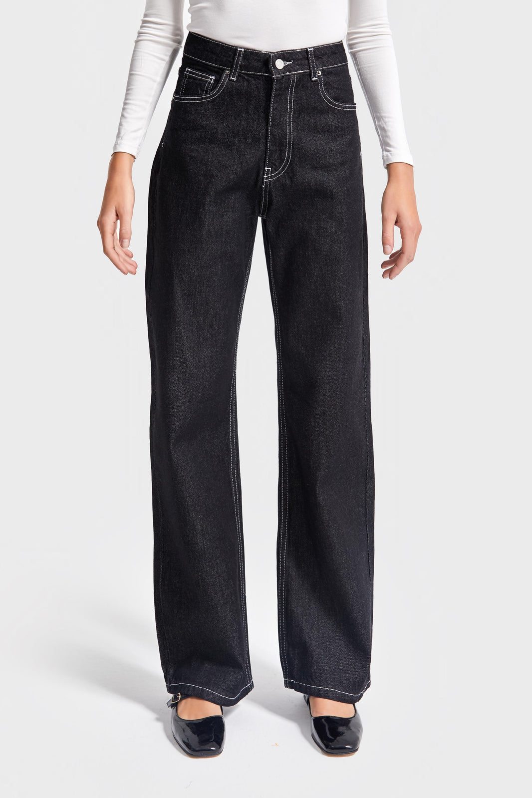 Straight High Rise Jeans