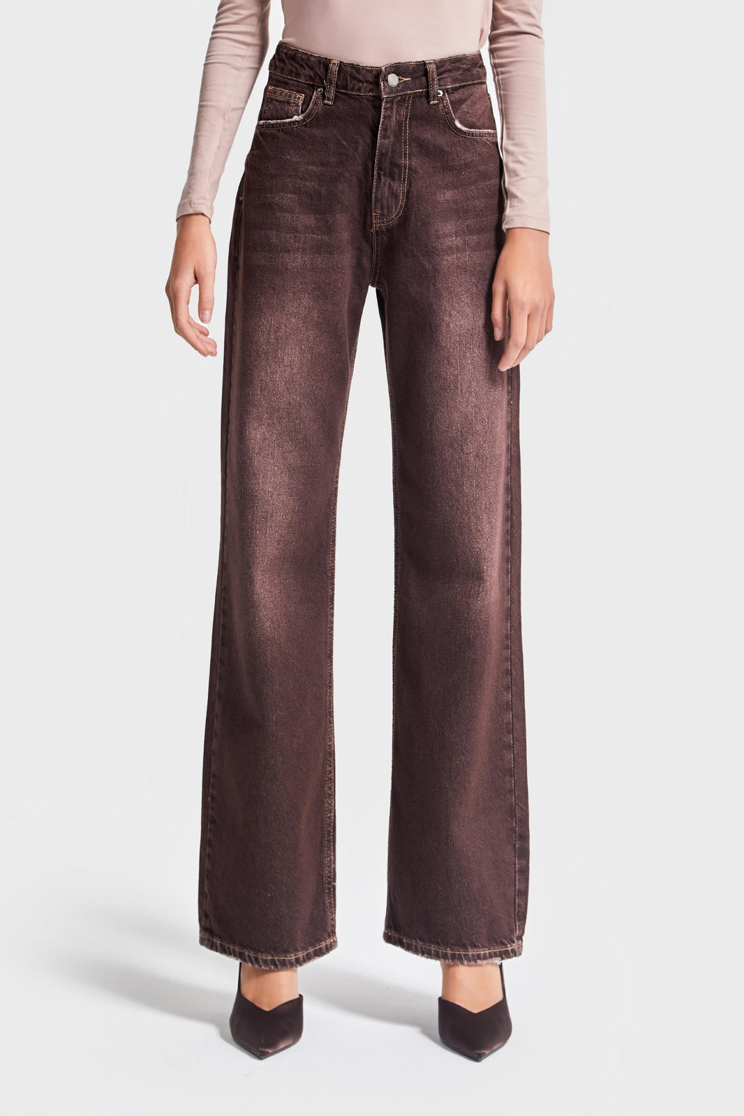 Straight High Rise Jeans