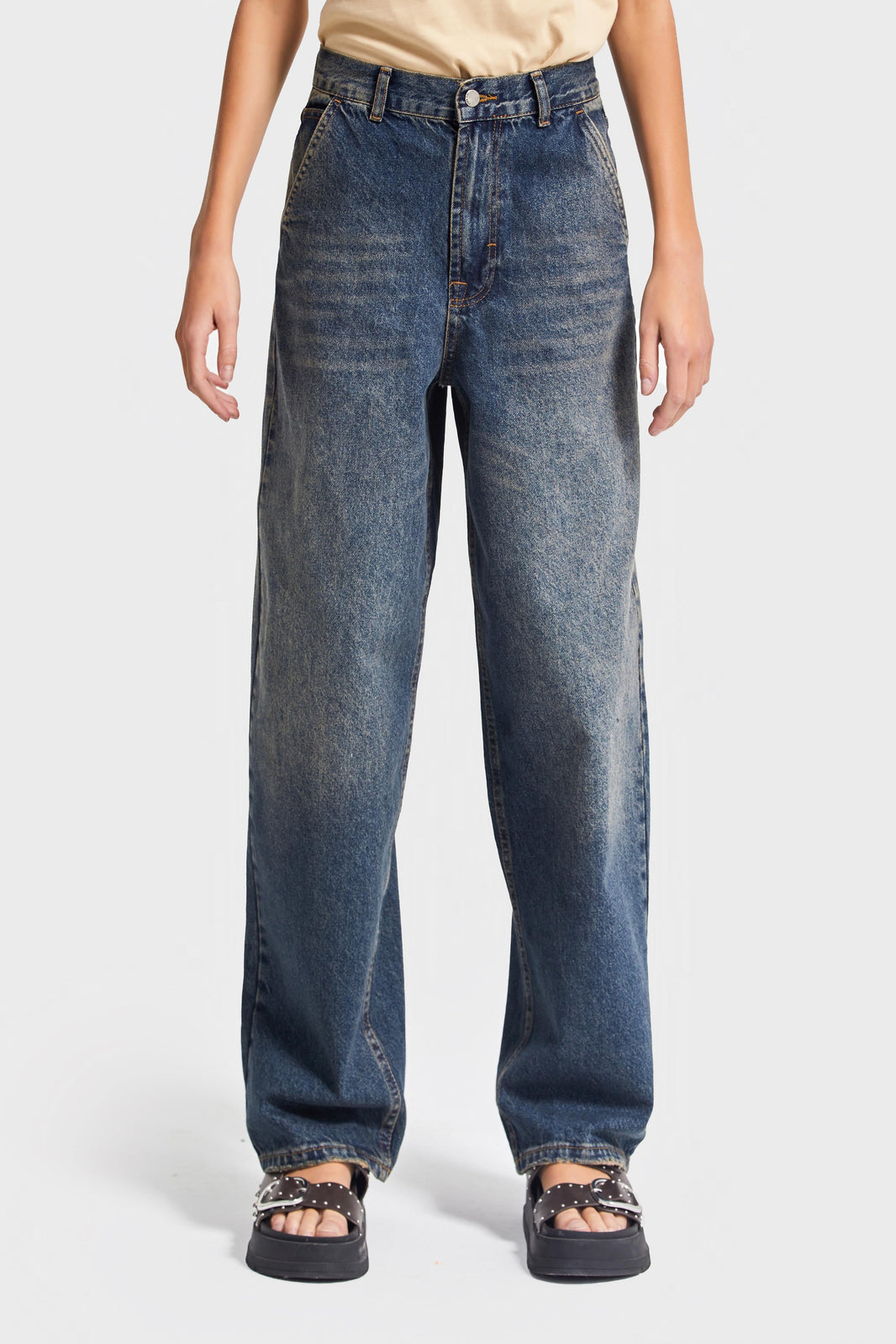 NORA Skater Mid Rise Jeans - Cornflower