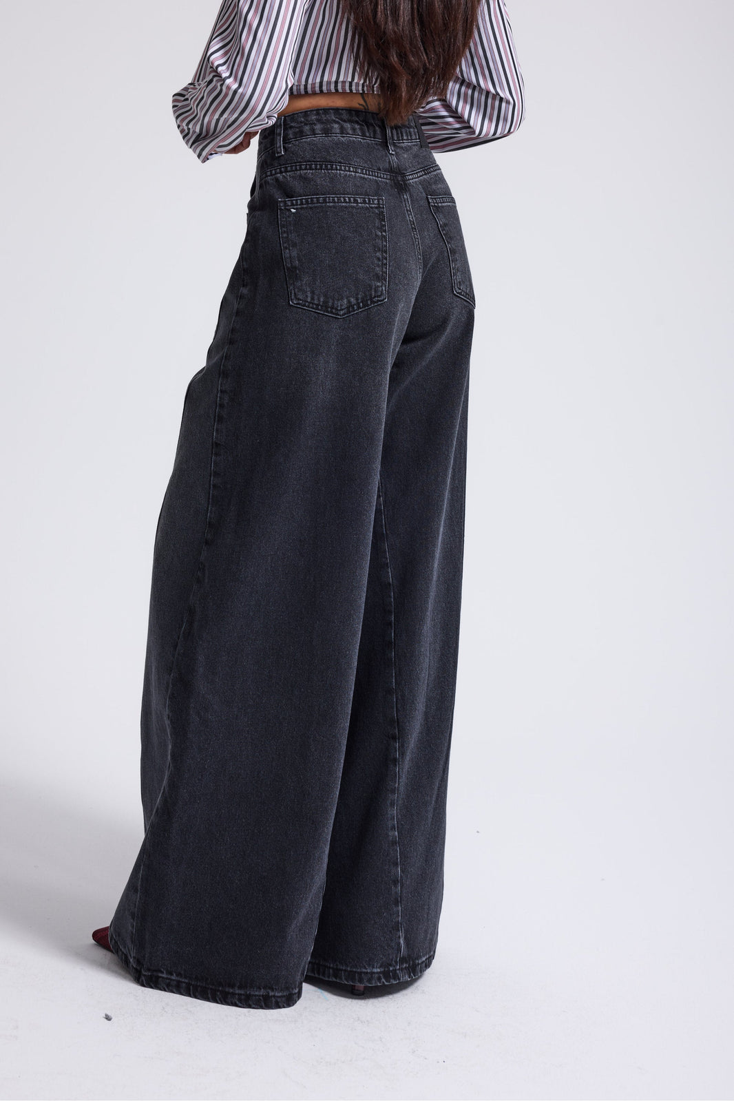 5416 %100 Cotton Palazzo Jeans