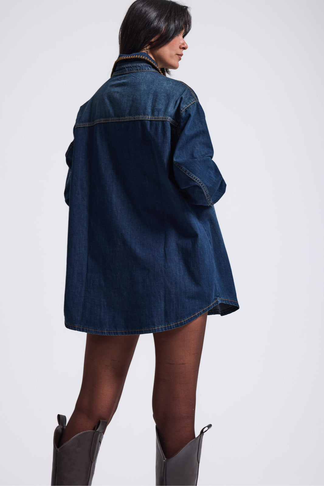 5459 %100 Cotton Oversize Shirt