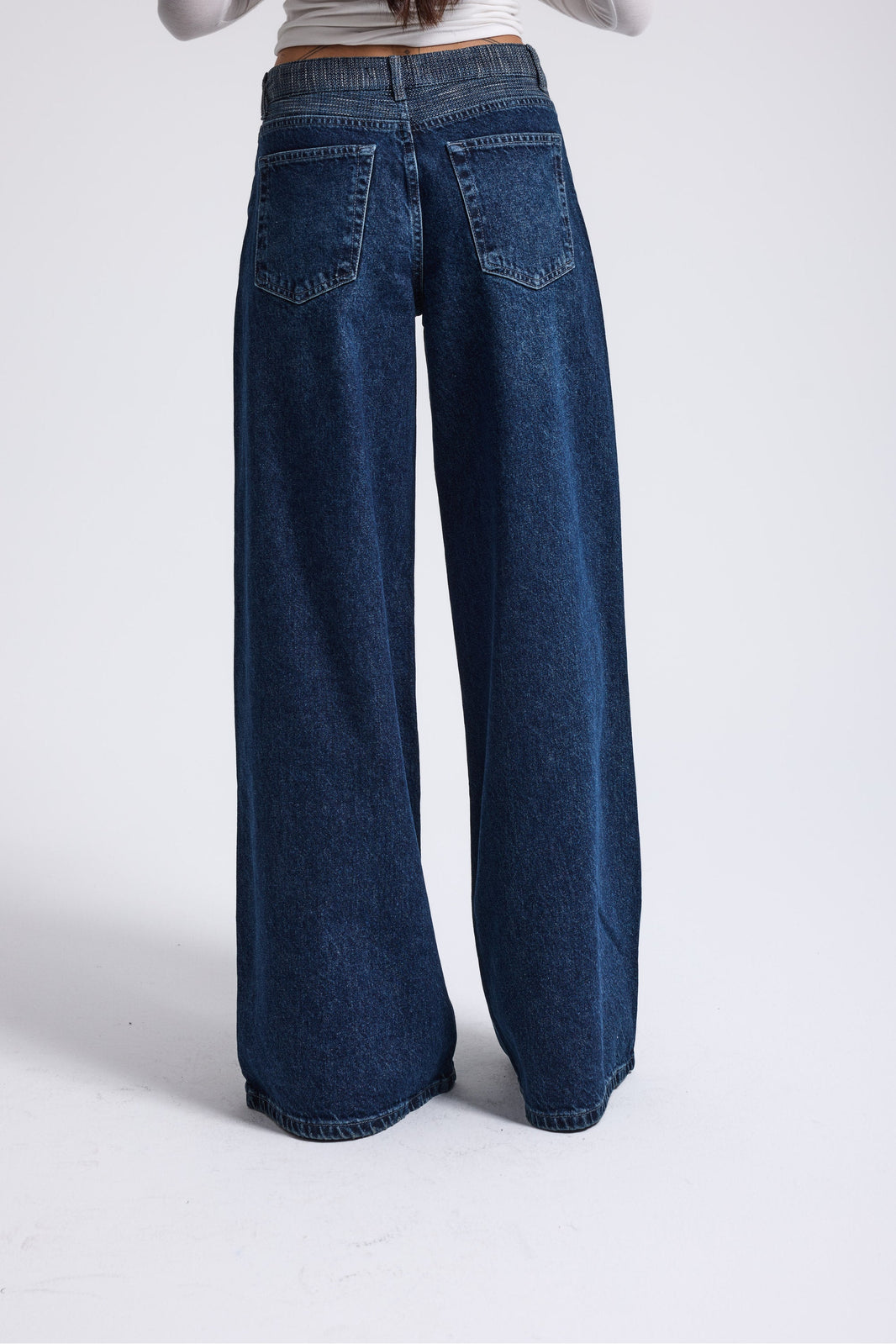 5464 %100 Cotton Palazzo Jeans
