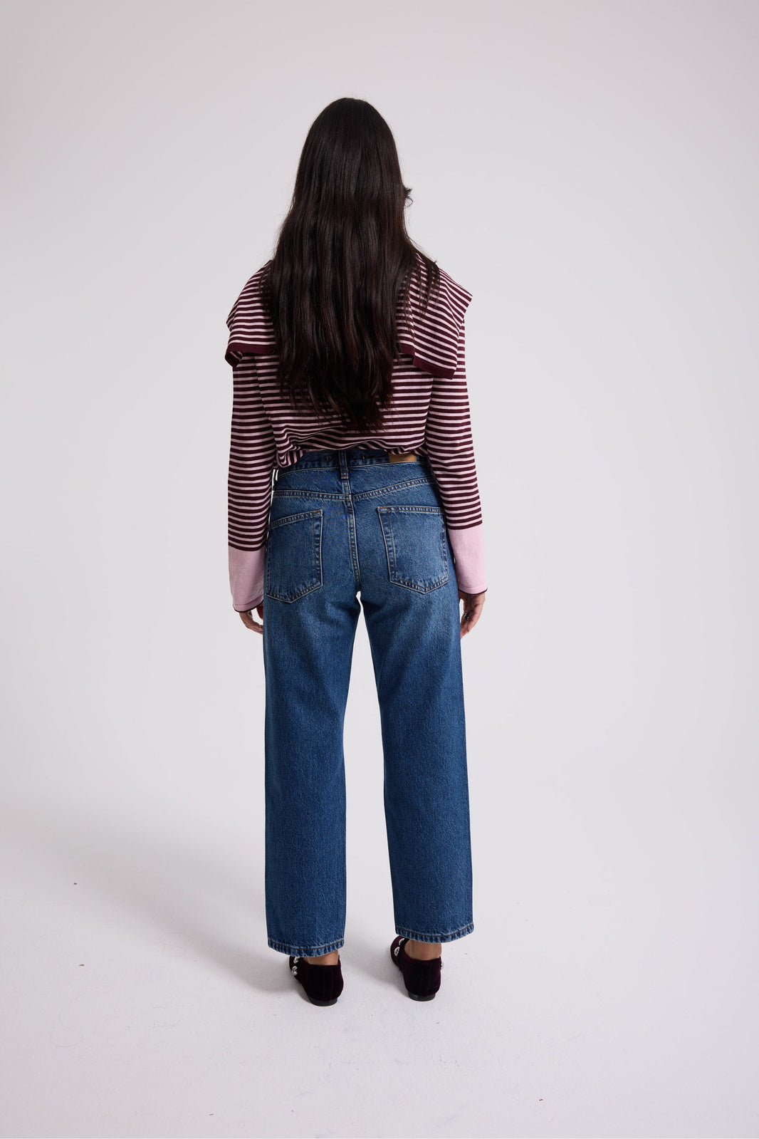 5470 %100 Cotton Cropped Fit Jeans