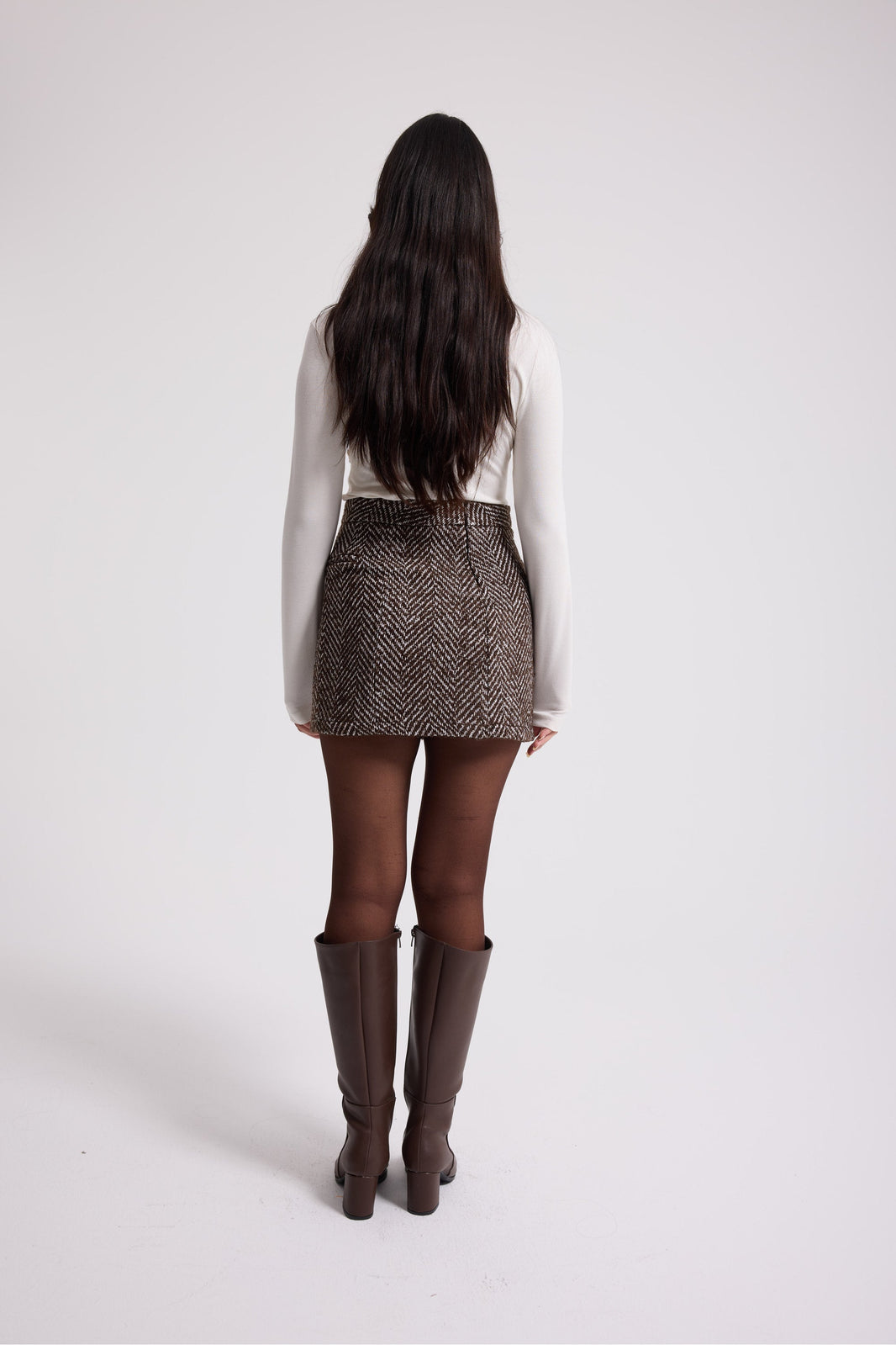 5501 %100 Cotton Mini Skirt