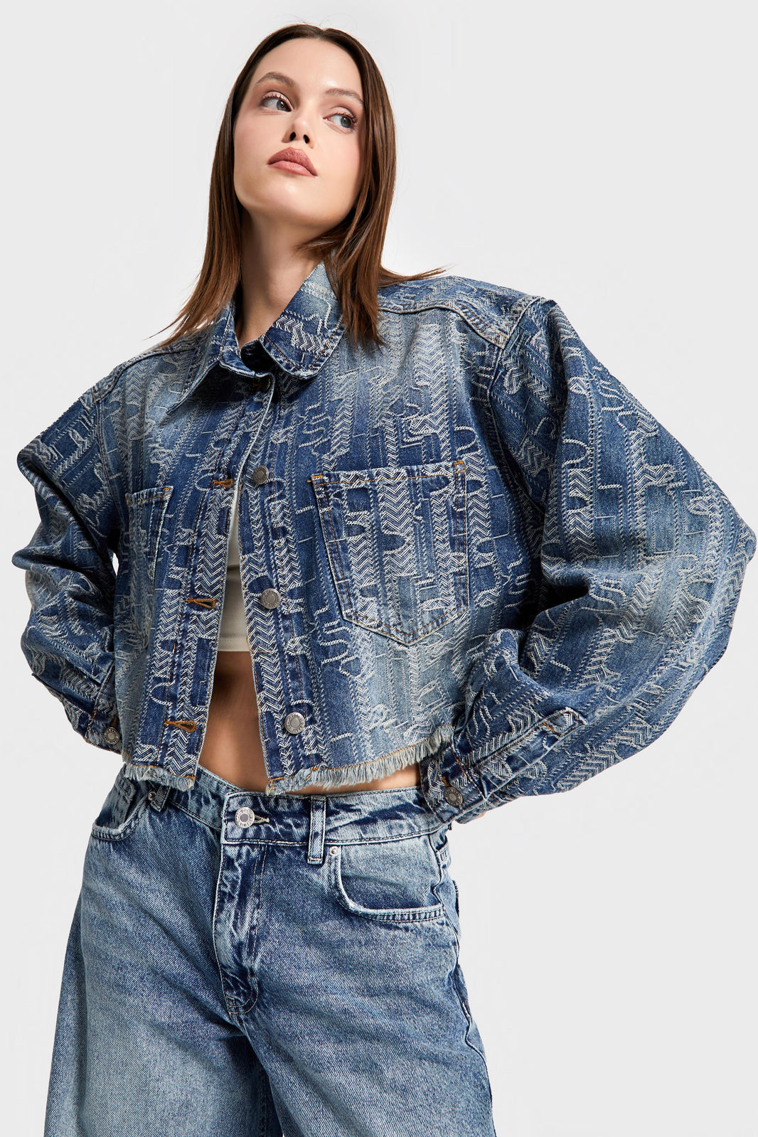 Cropped Denim Jacket