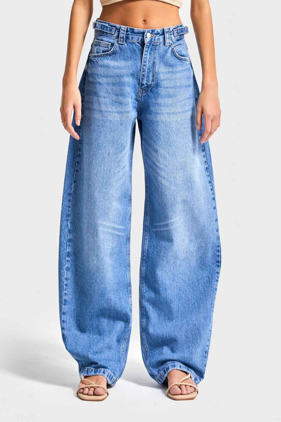 Skater Mid Rise Jeans - Azure