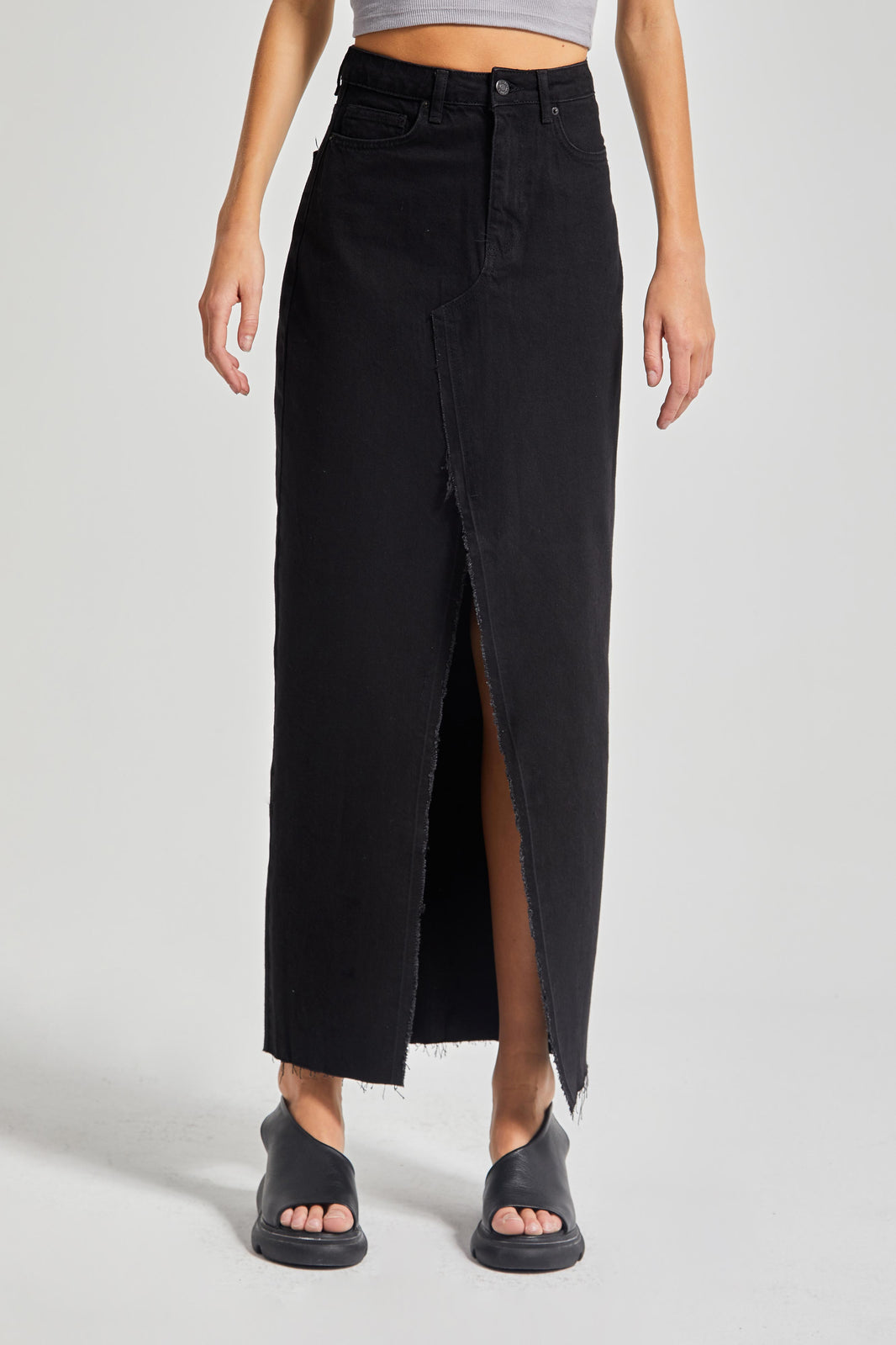 Midi Denim Skirt