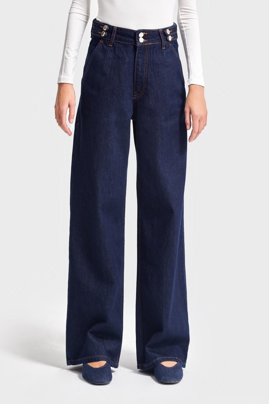 Wide High Rise Jeans