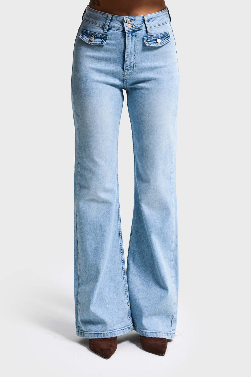 FLARE HIGH RISE JEANS