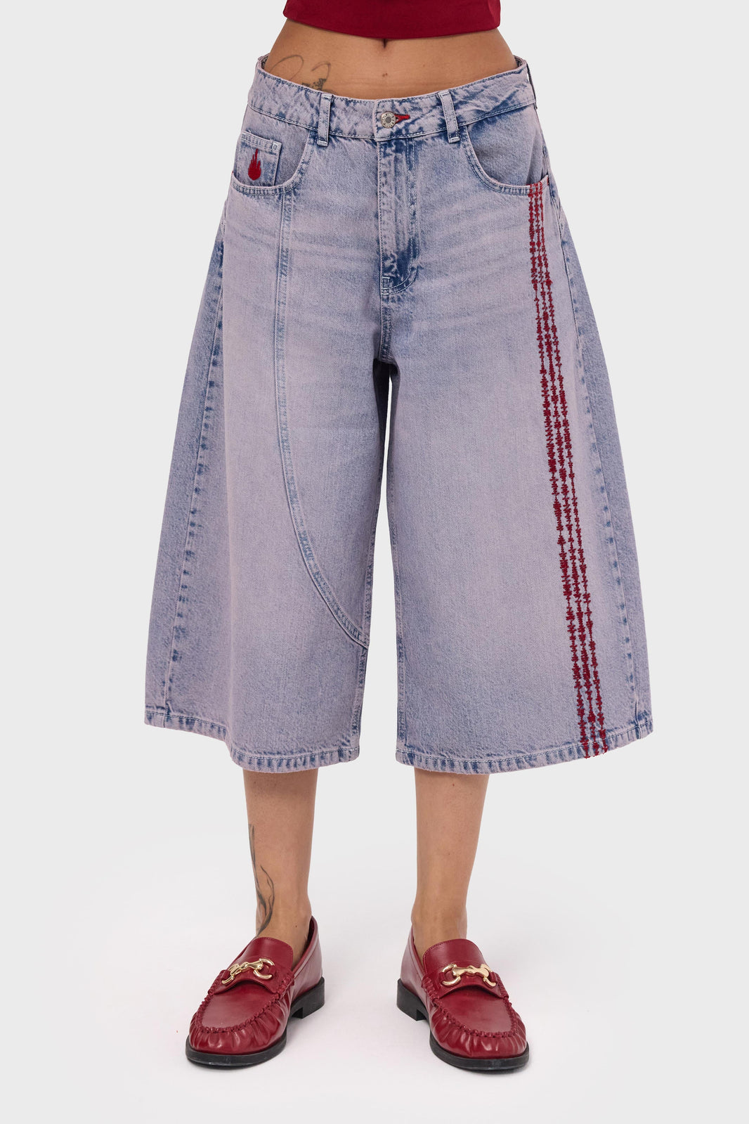 BERMUDA DENIM SHORT - BLEACHED