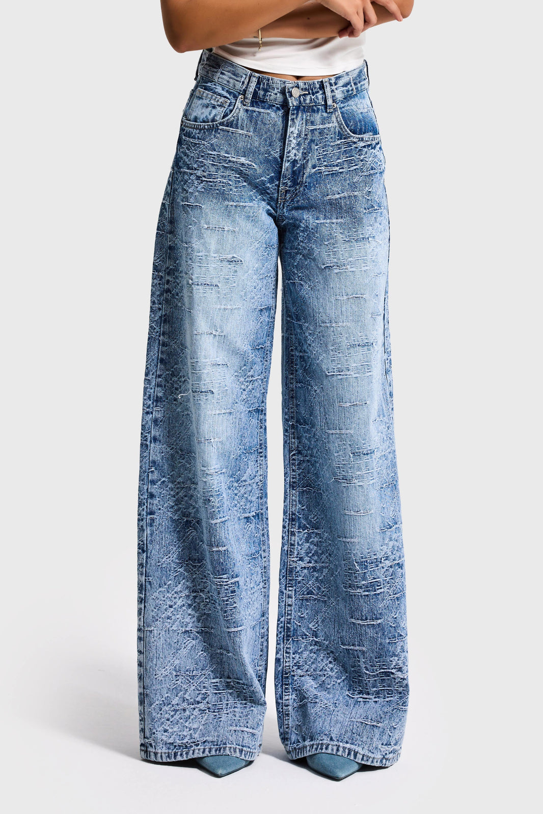 PALAZZO MID RISE JEANS