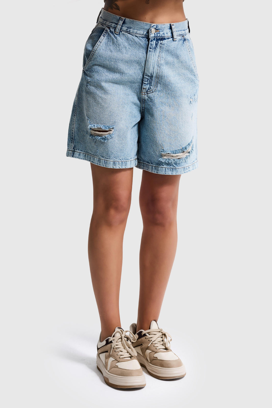 BERMUDA DENIM SHORT - AQUA
