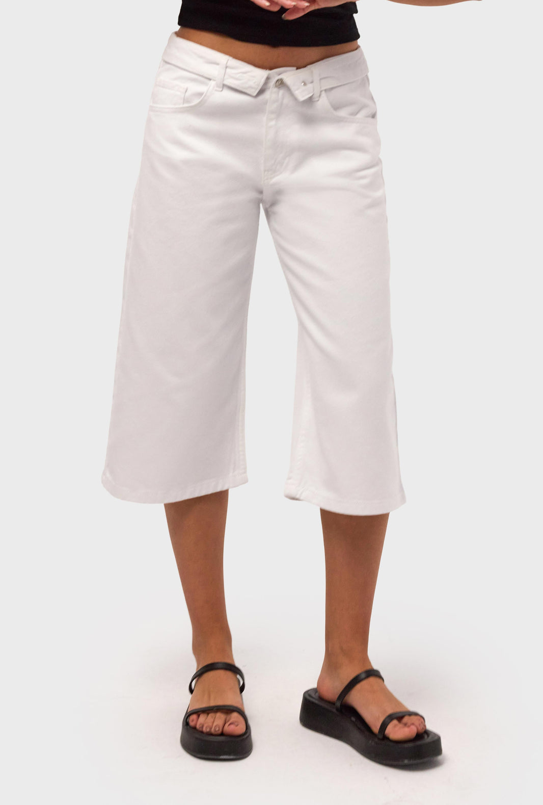 BERMUDA DENIM SHORT - SNOW
