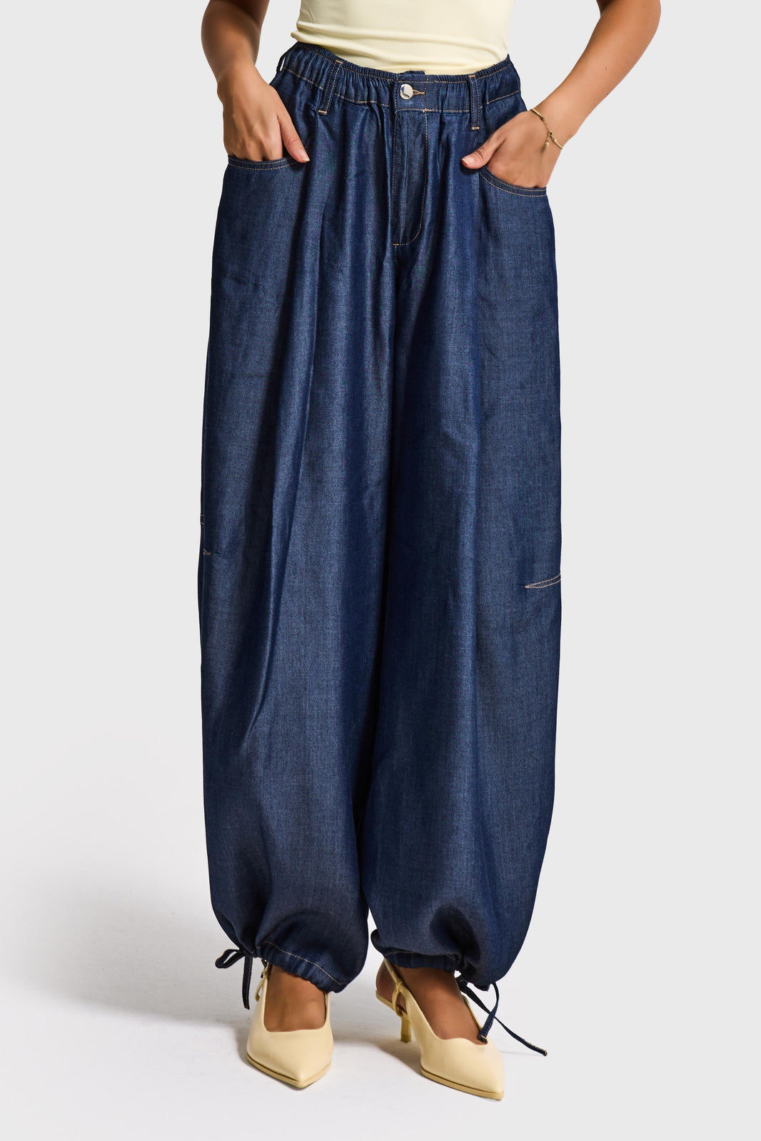 BARREL BALLOON MID RISE JEANS