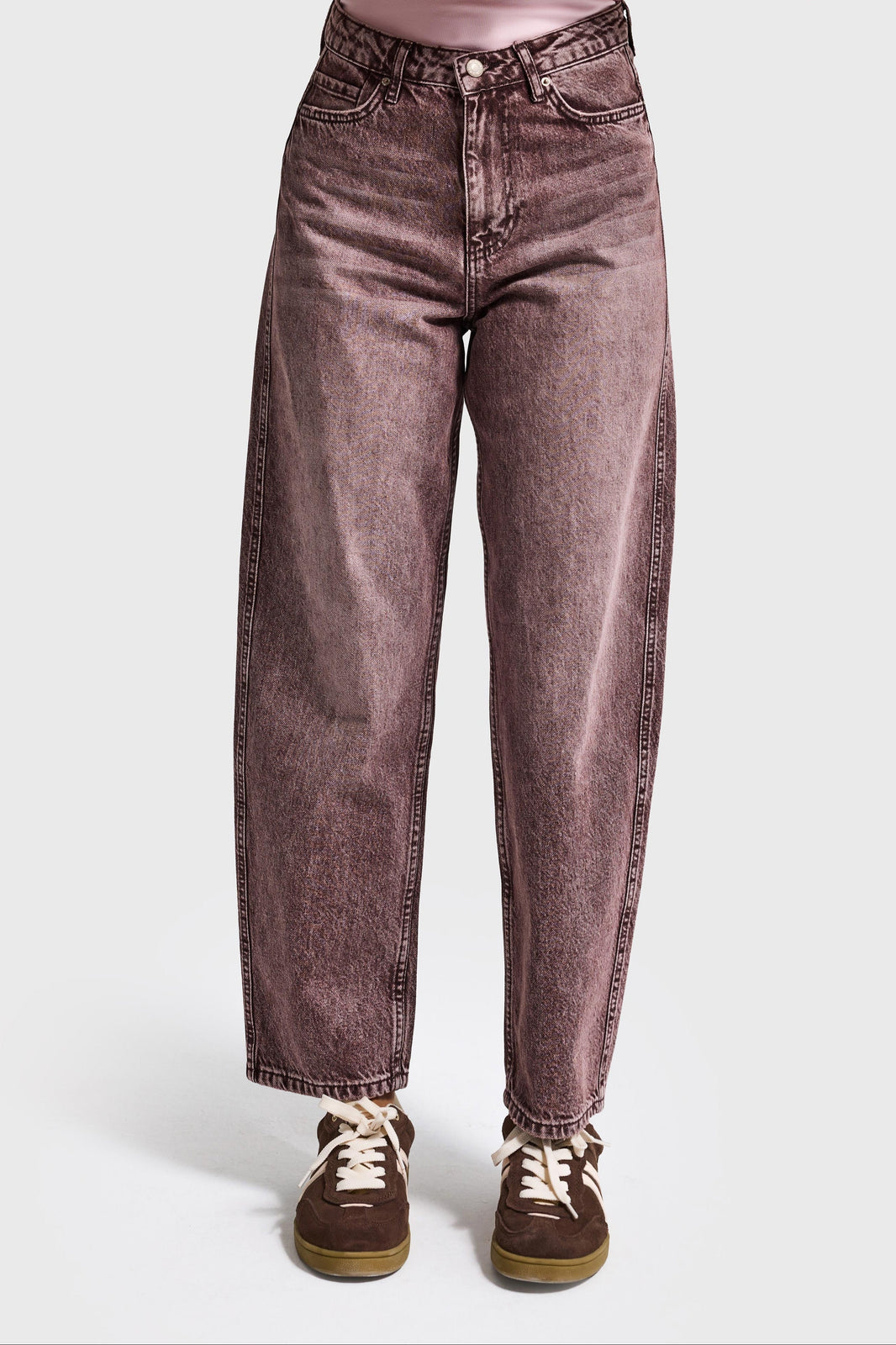 JUNE RELAXED MID RISE JEANS -  COPPER