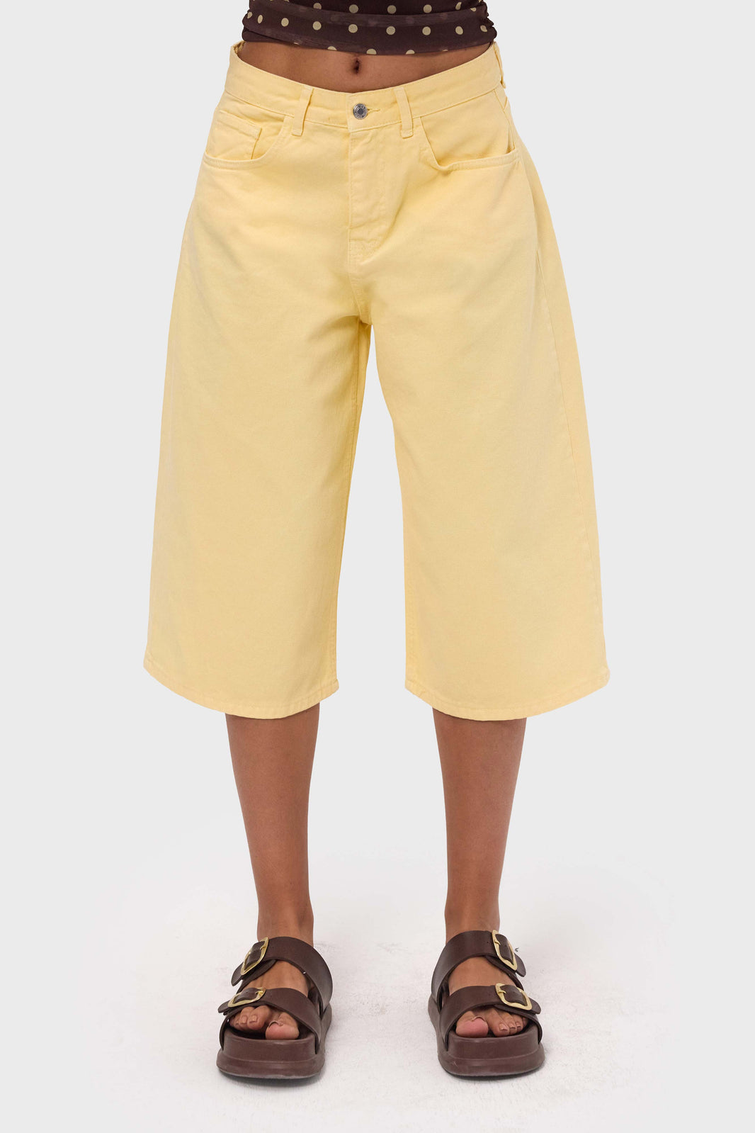BAGGY BERMUDA SHORT - LEMON