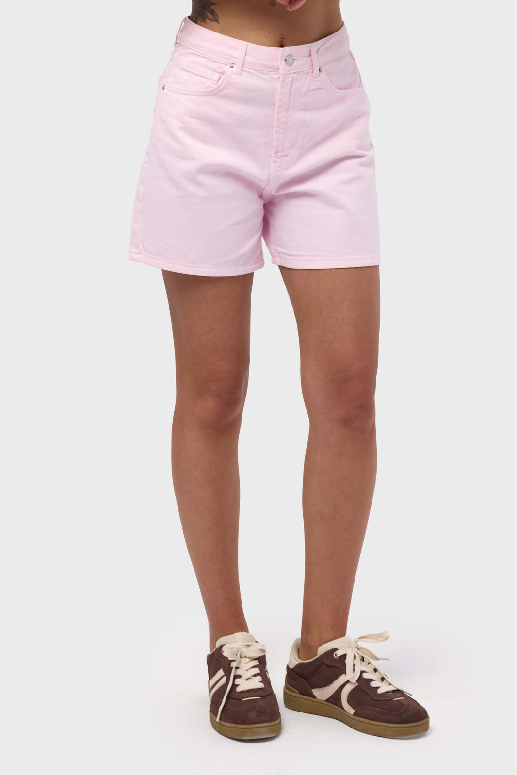 MINI DENIM SHORT - BLUSH