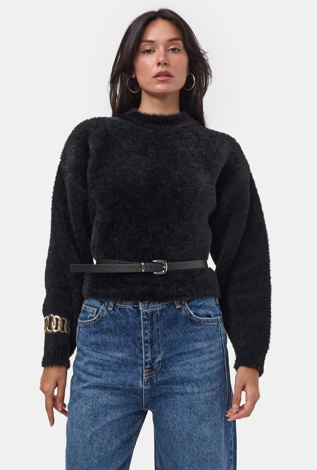 SOFT KNIT JUMPER - BLACK INK