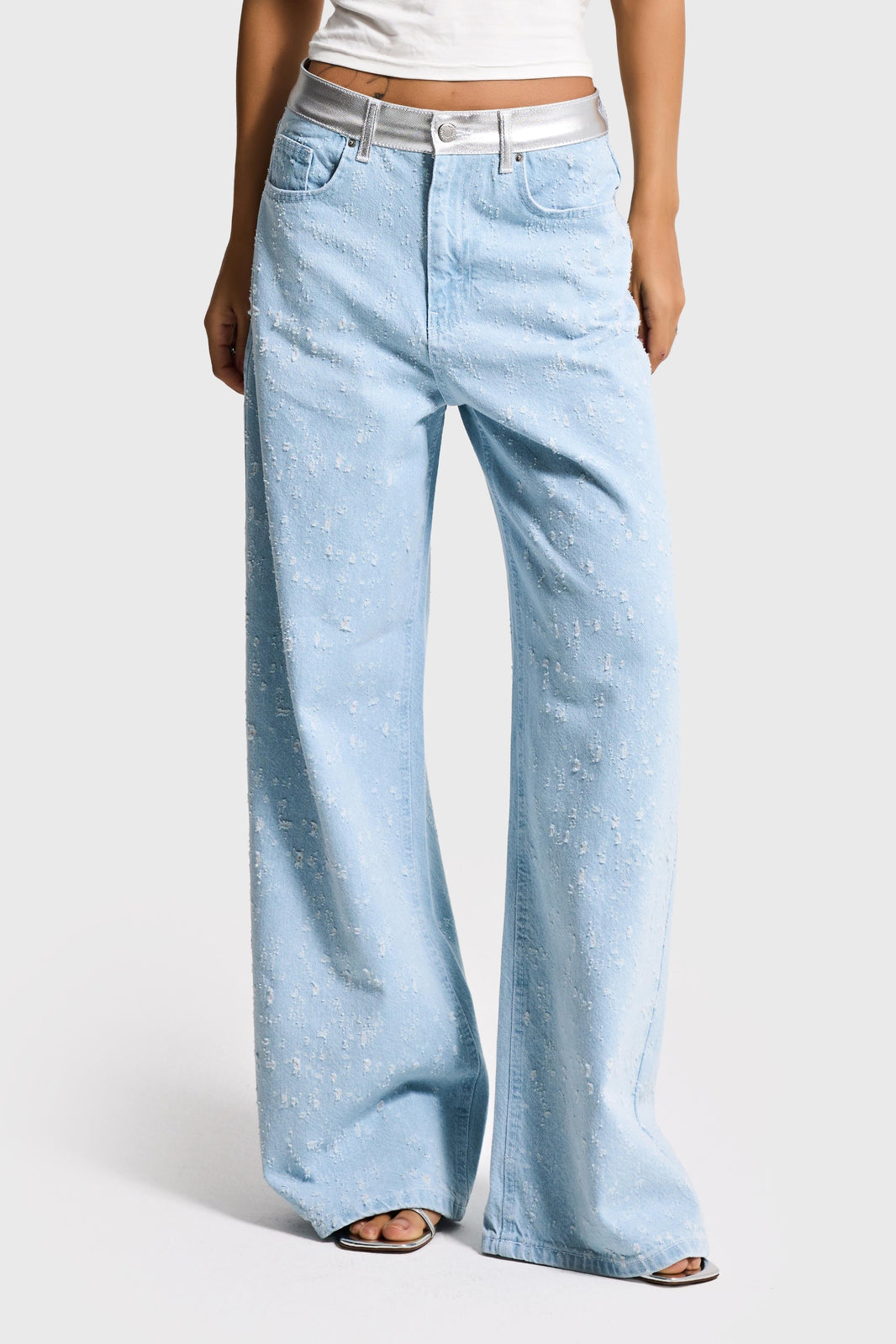 BAGGY MID RISE JEANS